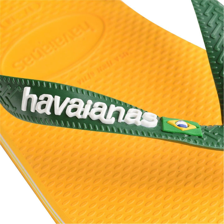 Havaianas - Brasil Logo, ikonische, bequeme und langlebige Badelatschen mit Brasilien- Flagge und ru