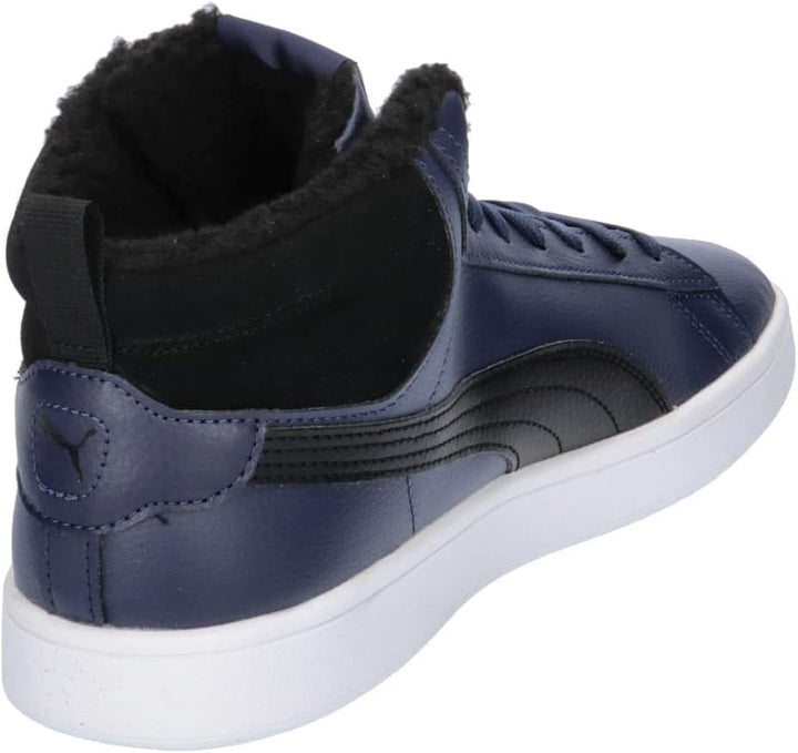 PUMA Unisex Smash 3.0 Mid WTR Sneaker 38 EU Navy Black White Blue, 38 EU Navy Black White Blue