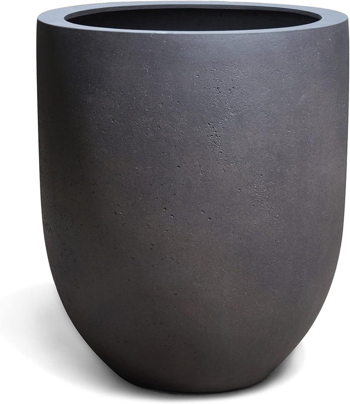 ESCHBACH® Pflanzkübel Tall Egg Pot 40 Espresso Anthrazit Rund * 40 x 40 x 47 cm * 10 Jahre Garantie