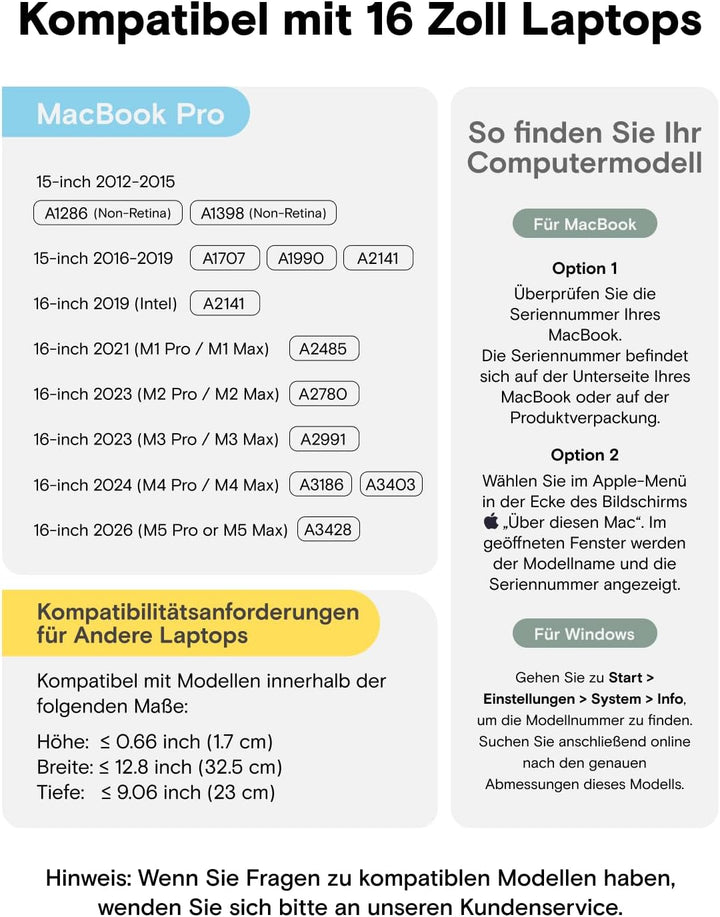 MOFT Laptop Hülle Tasche &amp; Laptop Ständer für 15-16 Zoll Notebook, Laptoptasche aus Kunstleder mit 2