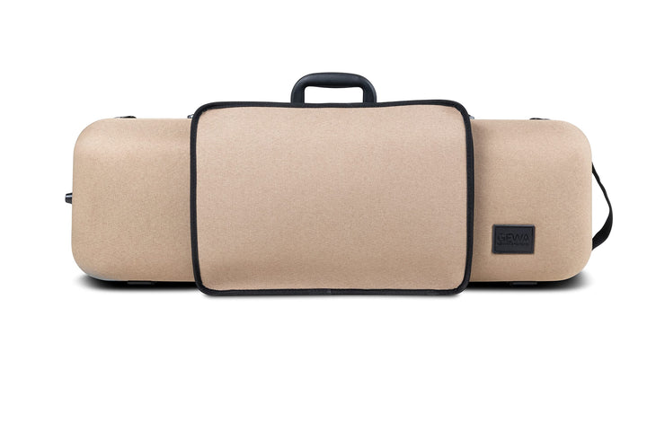 Violinkoffer BIO A 4/4 mit Notentasche, Seitengriff, verstellbare Halsauflage Farbe: beige, beige