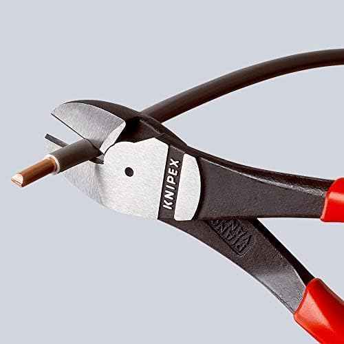 Knipex Kraft-Seitenschneider schwarz atramentiert, mit Mehrkomponenten-Hüllen 250 mm 74 02 250 atram