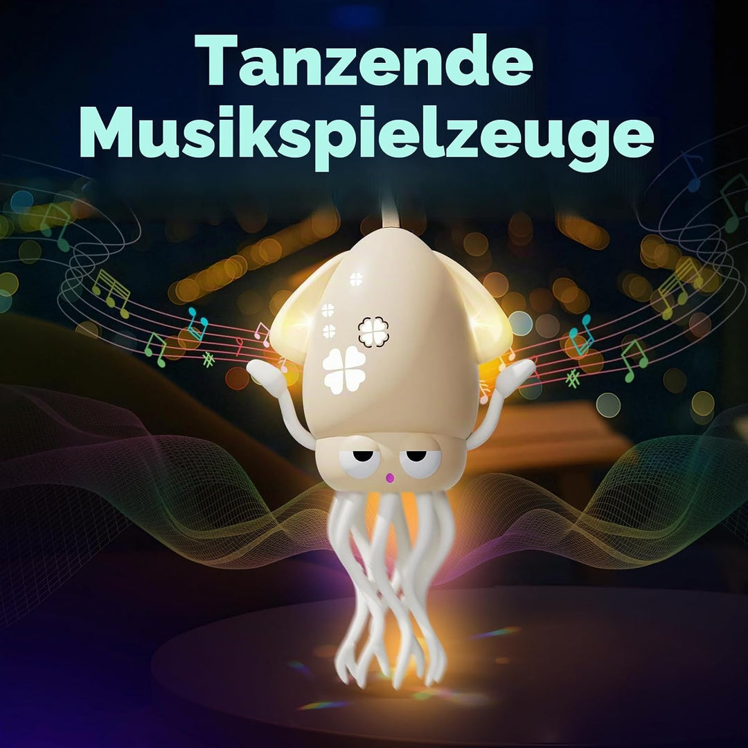 Tanzender &amp; krabbelnder Oktopus mit LED Lichtern und Musik - Automatisch schwingendes musikalisches
