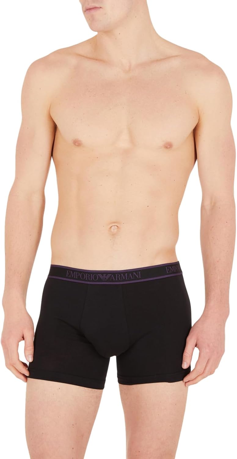 Emporio Armani Boxer 3 Pack Shorts Knit S Black/Black/Black, S Black/Black/Black