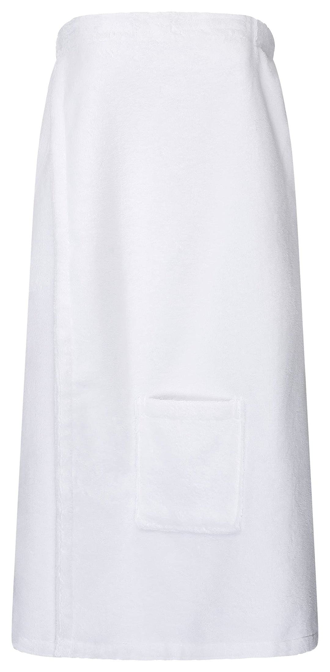 Floringo Luxus Saunakilt/Sauna-Kilt Twin-Star Damen mit Klettverschluss und aufgesetzter Tasche - we