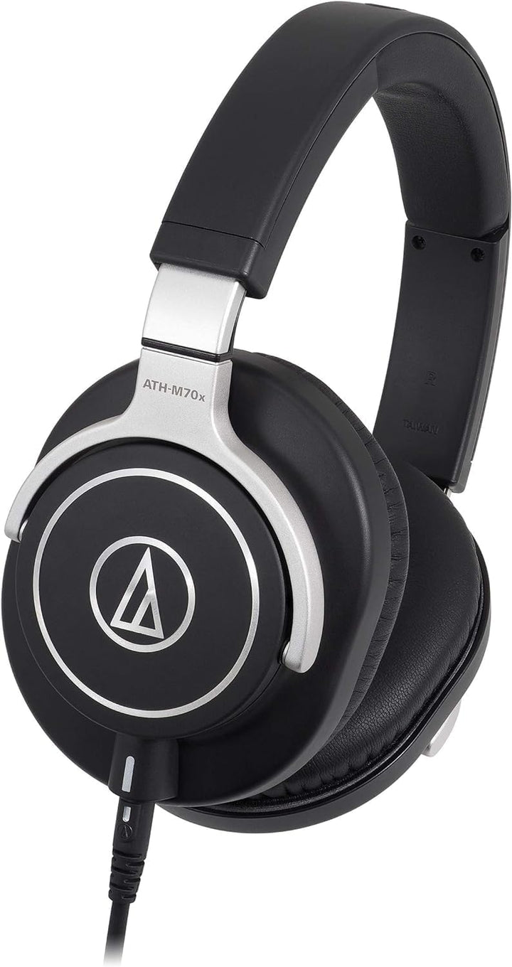 Audio-Technica M70x Professioneller Monitorkopfhörer Schwarz Einzelbett, Einzelbett