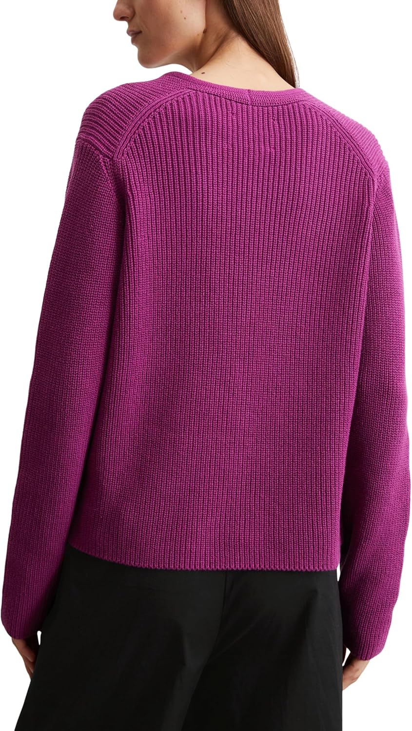 Marc O'Polo Damen Cardigan aus Bio-Baumwolle mit V-Ausschnitt XS 650, XS 650