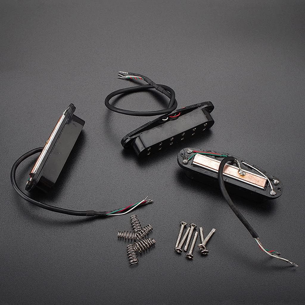 Alnicov Mini-Humbucker-Tonabnehmer für Gitarre, Hals, Mittelsteg, SSS-Tonabnehmer, Set für Stratocas