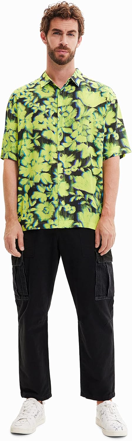Desigual Herren Shirt XXL Schwarz, XXL Schwarz