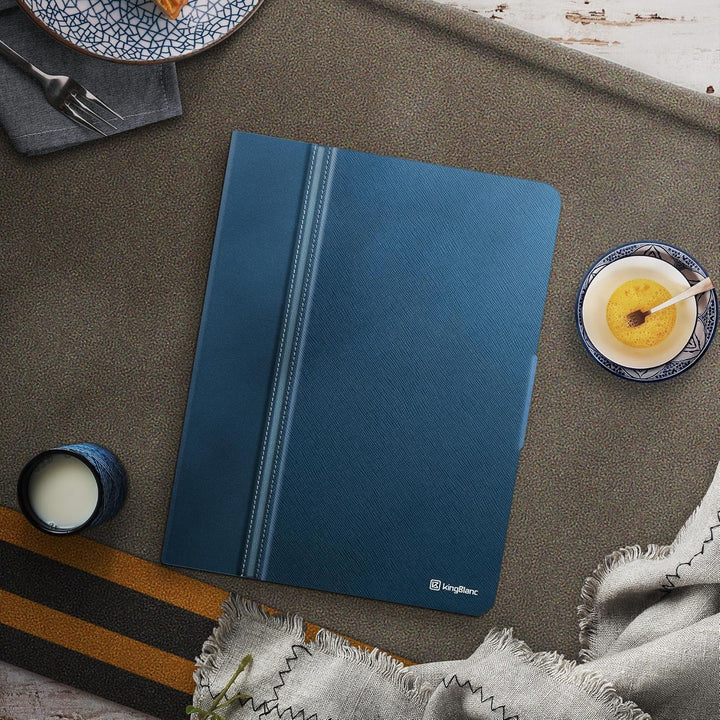 KingBlanc Hülle für iPad 9. / 8. / 7. Generation (2021/2020/2019) mit Stifthalter, Auto Schlaf/Wach