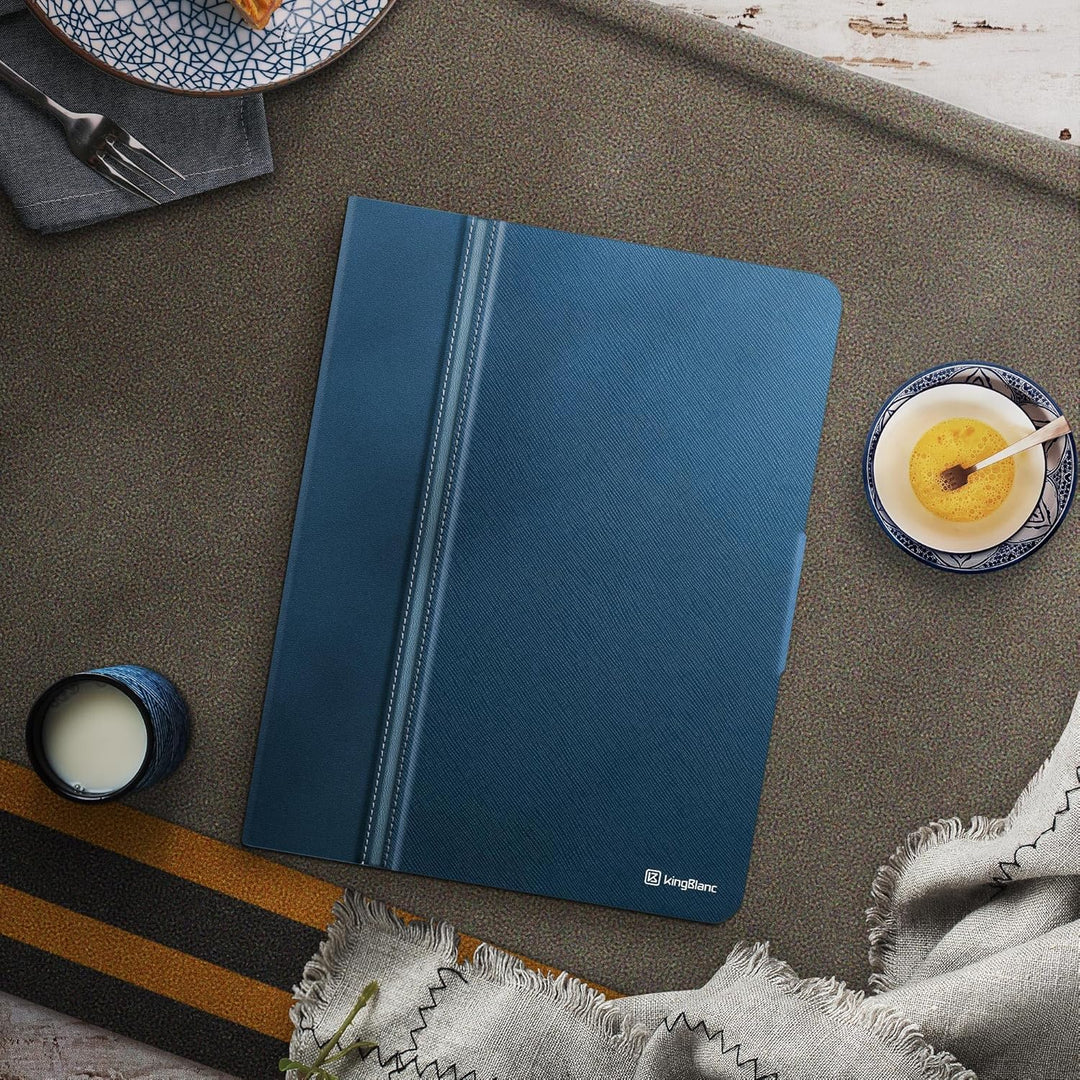 KingBlanc Hülle für iPad Pro 12,9 Zoll 2022 6. Generation 2021/2020/2018 (5./4./3. Gen) mit Stifthal