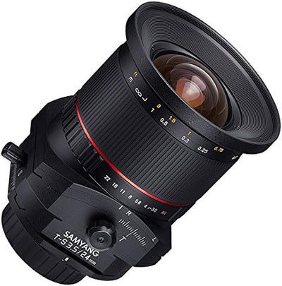 SAMYANG 885175 24/3,5 Objektiv DSLR T/S Canon EF manueller Fokus Tilt and Shift Fotoobjektiv Weitwin