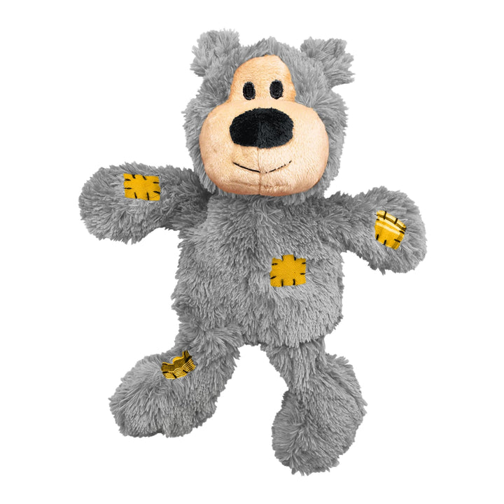 KONG Wild Knots Bear - Hundespielzeug aus Geknotetem Seil - Minimale Füllung - Für Kleine/Mittelgros