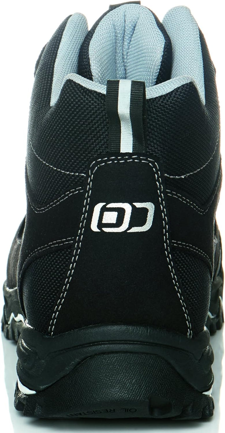 ruNNex 5323-38 S3-ESD-Sicherheitsschnürstiefel LightStar, 38, Schwarz/Weiss/Grau 38 EU Schwarz Weiss