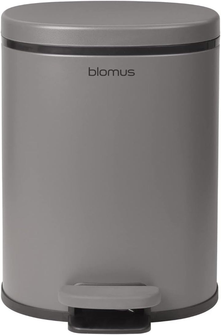 blomus -PARA- Treteimer aus pulverbeschichtetem Stahl, Satellite, 5L Fassungsvermögen, Smart-Close-S