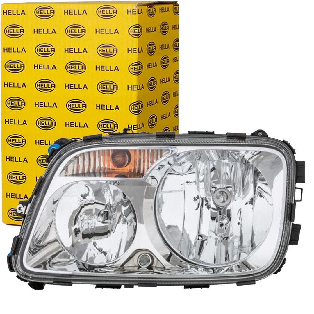 HELLA 1EH 009 513-011 FF/Halogen-Hauptscheinwerfer - links - für u.a. Mercedes-Benz Actros MP3 Links