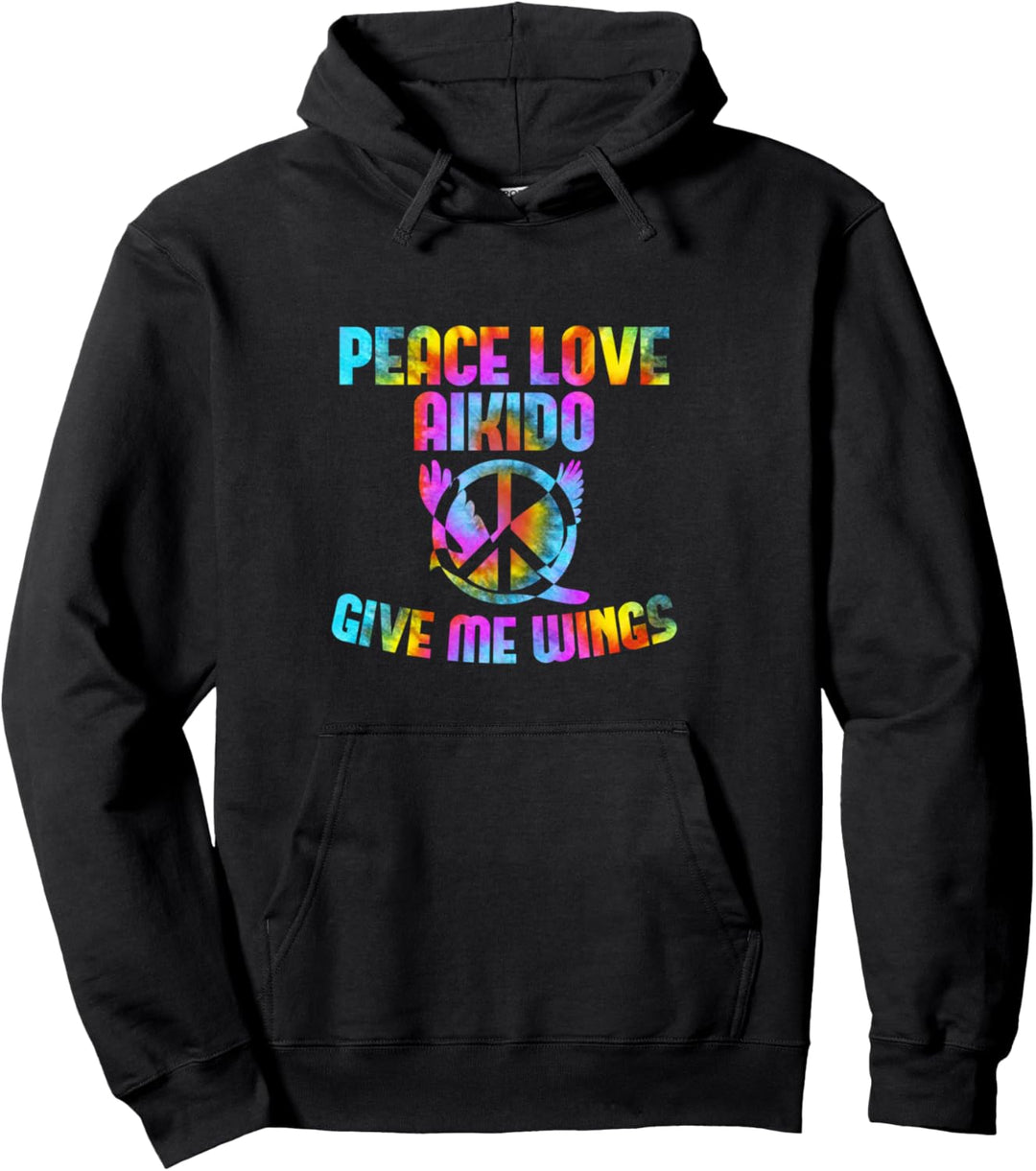 Friedenssymbol Japan Martial Art Peace Love Aikido Pullover Hoodie