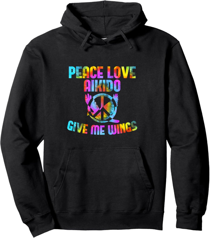 Friedenssymbol Japan Martial Art Peace Love Aikido Pullover Hoodie