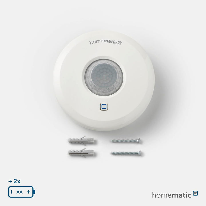 Homematic IP Smart Home Präsenzmelder – innen, schaltet Licht bei Bewegung, präzise Bewegungserkennu