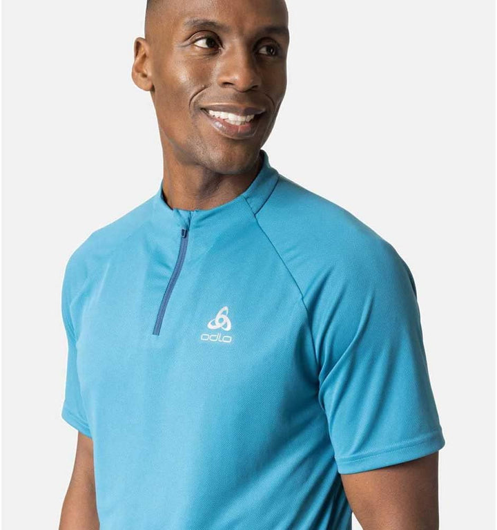Odlo Herren Essentials_313802 Kurzarm Laufshirt (1er Pack) M Saxony Blue, M Saxony Blue