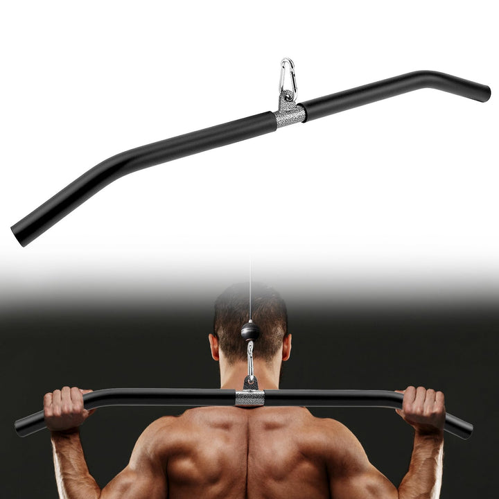 QWORK® 85 cm Latzugstange, Fitness-Latzugstange, für Trizepsdrücken und Krafttraining für den Oberkö