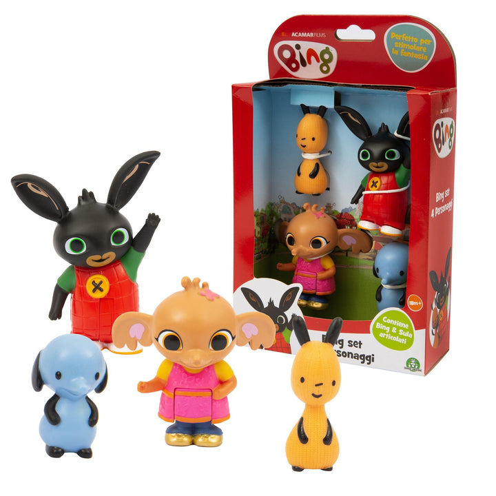 Bing Sula Amma Pando Die Hauptfiguren der TV-Serie Bing in artikulierter Version von 5 bis 10 cm, fü