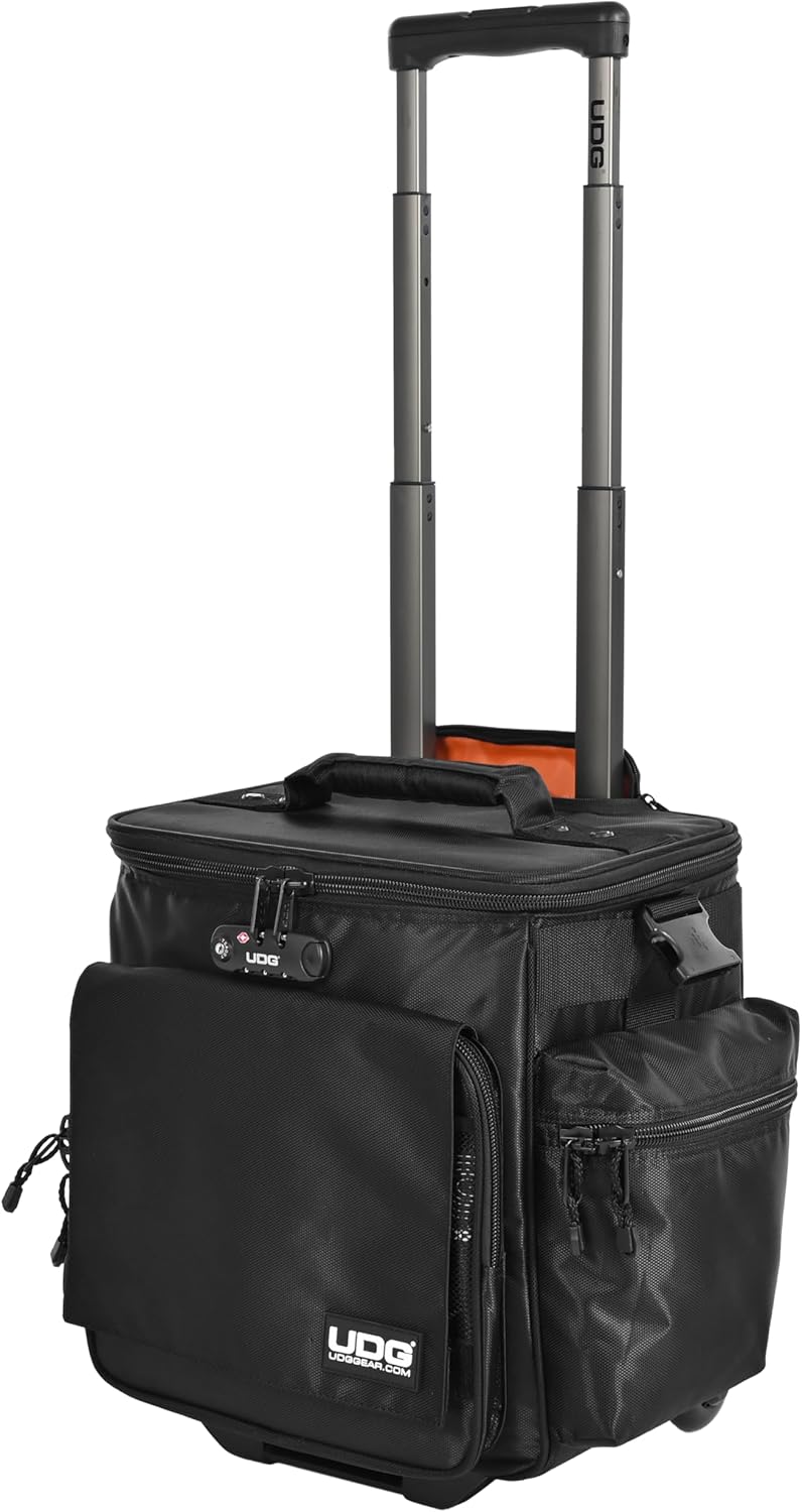 UDG Ultimate SlingBag Trolley DeLuxe Schwarz, Orange im Inneren MK2 (Ohne CD Wallet) U9981BLOR Schwa