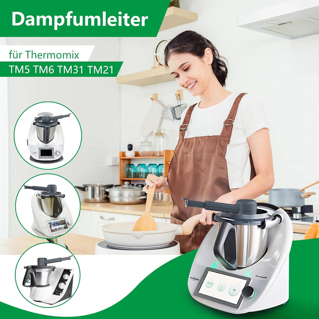 Dampfumleiter für Thermomix TM5 TM6 TM31 TM21, Dampfableiter für Küchen Hängeschränke Schutz, Dampf