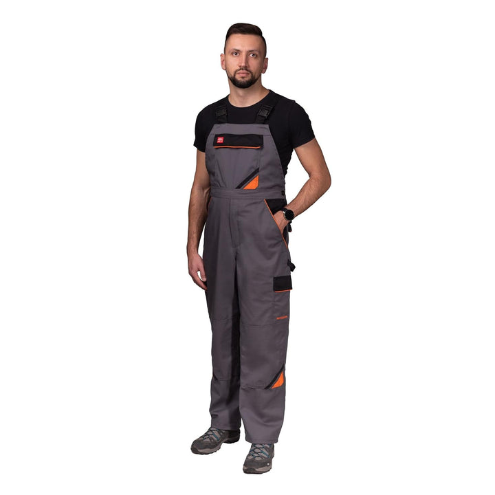 Latzhose und Latzhose für Herren, mit Knieschonern, Jacke erhältlich, perfekt für Arbeit, Mechaniker