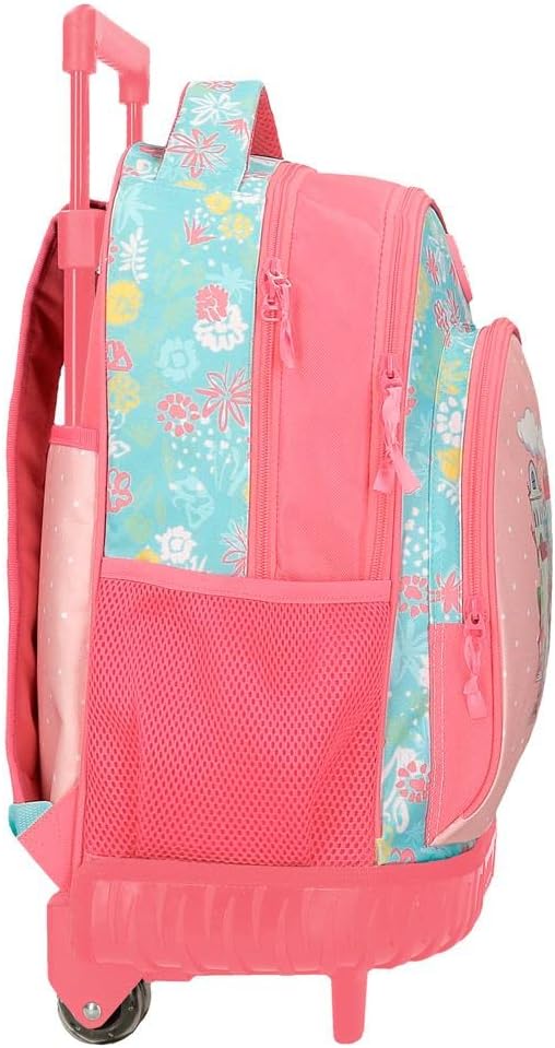 Roll Road My Little Town Rucksack, kompakt, 2 Räder, Rosa, 32 x 43 x 21 cm, Polyester, 28,9 l, Rosa,