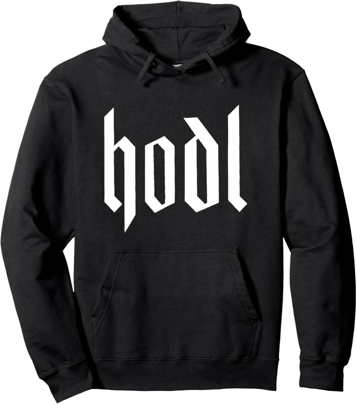 Gothic Bitcoin HODL Bold Stilvoller BTC Crypto Miner Trader Pullover Hoodie