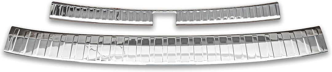 RECAMBO Ladekantenschutz Set Edelstahl kompatibel für Skoda Karoq | NU7 | BJ ab 2017 - Hochglanz pol