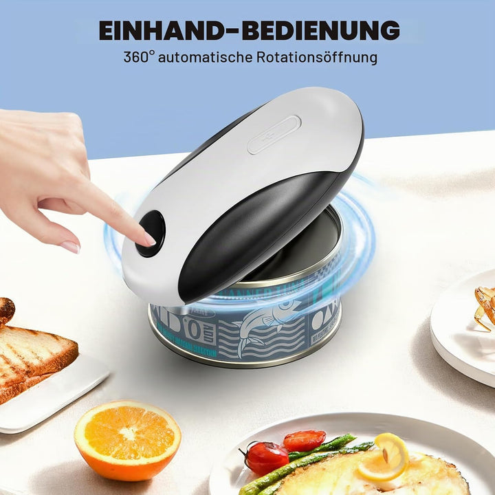 Elektrischer Dosenöffner USB-wiederaufladbarer Dosenöffner - Batteriebetrieben, Automatischer Ein-Ta