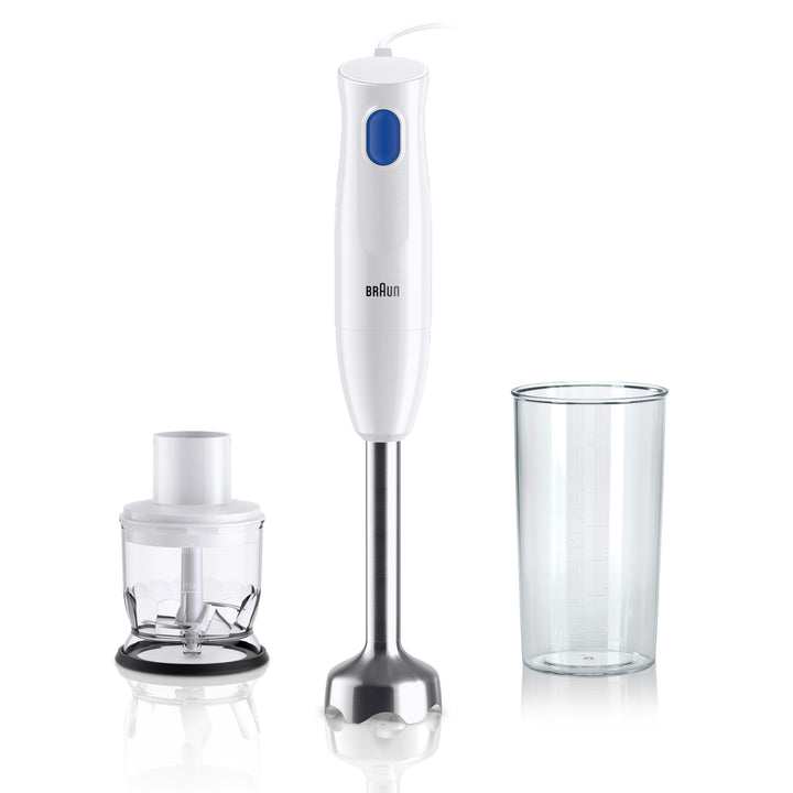 Braun MultiQuick 1 MQ10.201MWH Minipimer mit 5 Jahren Service, leichter Stabmixer, EasyTwist-Technol