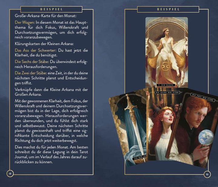 Tarot-Kartenset: Magic Soul Tarot: 78 kunstvoll illustrierte Karten mit Goldrand und Begleitbuch – m
