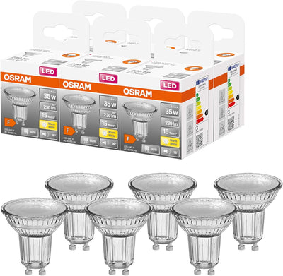 OSRAM Lamps LED Star PAR16, Sockel: GU10, Nicht Dimmbar, Warmweiss, Ersetzt eine herkömmliche 35 Wat