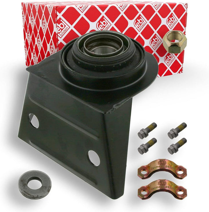 febi bilstein 29600 Kardanwellenmittellager mit Anbaumaterial, ohne Gelenk , 1 Stück