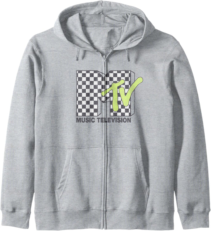 MTV Soft Checkered Logo Kapuzenjacke