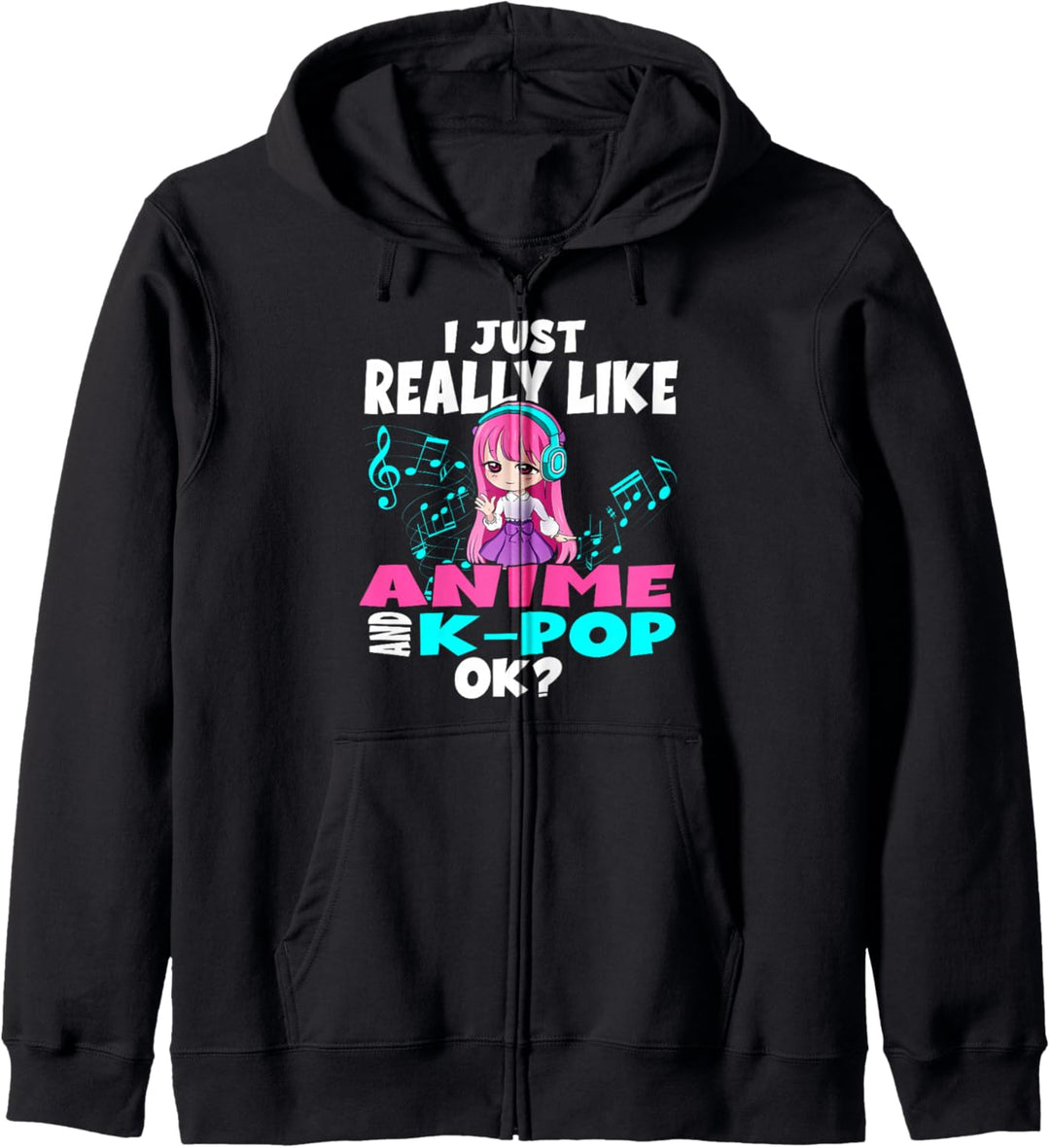 kpop and anime Musikgirl Kawaii Otaku Kapuzenjacke