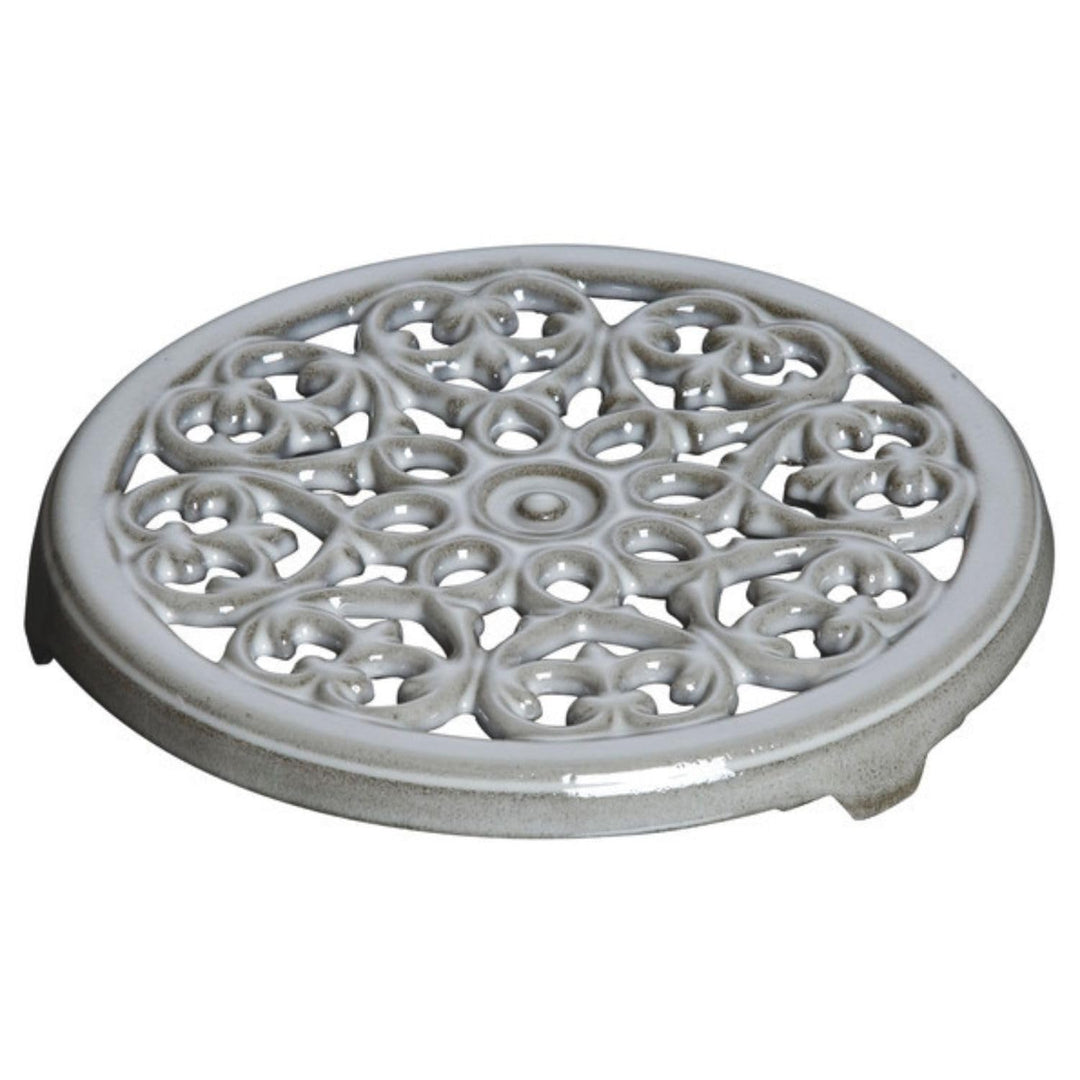 STAUB Topfuntersetzer Lilie 23 cm, Gusseisen, Graphitgrau, 18.5 x 18.5 x 2.9 cm 18.5 x 18.5 x 2.9 cm
