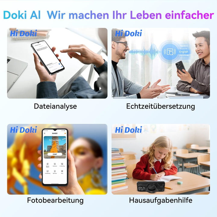 Blackview Wave 9C Handy Ohne Vertrag Android 15, 12GB+128GB/2TB TF, 6.56", 5000mAh Smartphone Ohne V