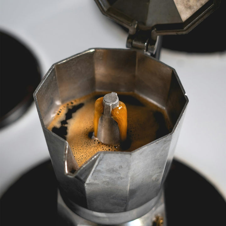 Espressokocher, Premium Italienische Kaffeekocher Aluminium Espressokocher für Gas oder Elektro Kera