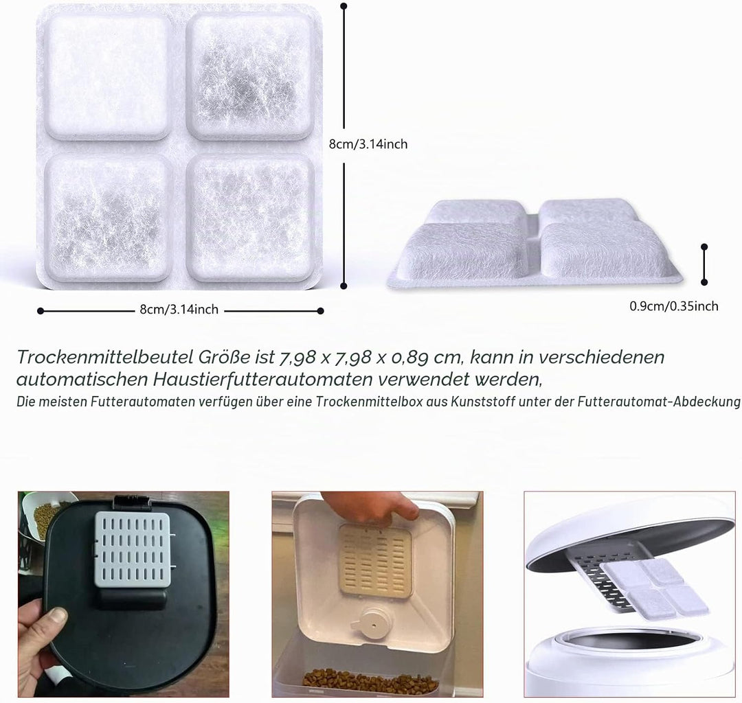 Trockenbeutel für Tierfutter, kompatibel mit Petlibro Futterautomaten für Katzen und Hunde, trockenm
