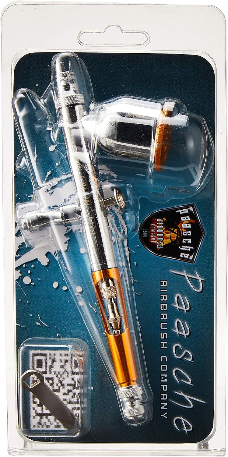 Paasche Airbrush Double Action Feed Airbrush, Mehrfarbig 19.05 x 5.08 x 7.62 cm, 19.05 x 5.08 x 7.62