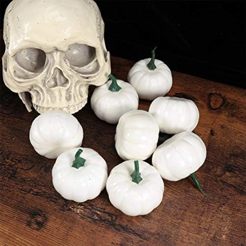 O-Kinee Kürbis Herbst Dekoration Draussen, 12 Stück DIY Kürbis Deko, Künstliche Pflanzen Kürbisse, W