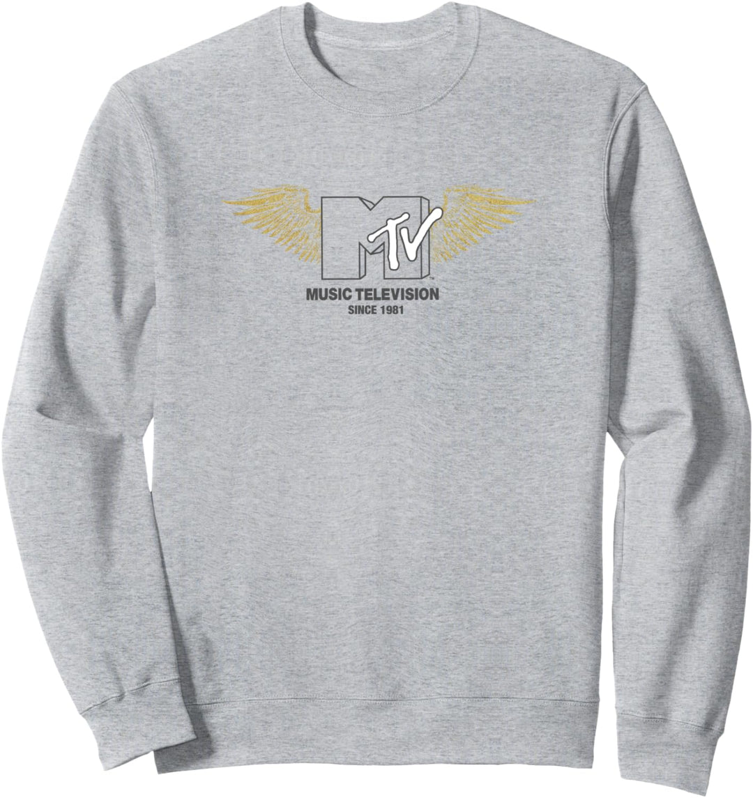 MTV Center Logo Outline Wings Sweatshirt