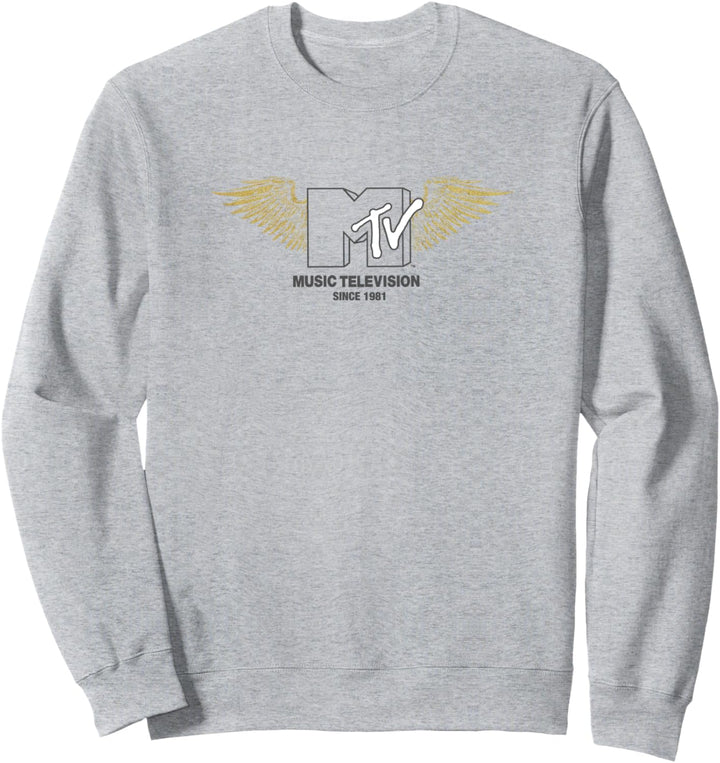 MTV Center Logo Outline Wings Sweatshirt