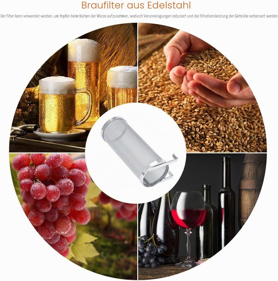 Bier Brauen Filter Biersieb Sieber Filter 300 Micron selbst gemachter Hopfen Masche Filter Sieb mit
