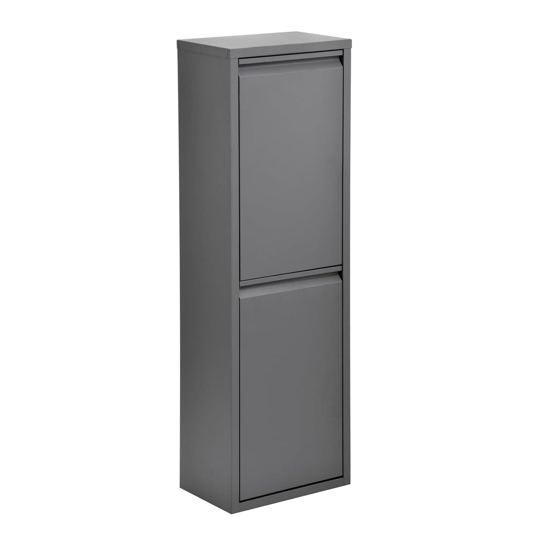 SVITA V2X15 Mülleimer 30 Liter (2 x 15L) Abfallsammler Abfalleimer Mülltrennung vertikal Ordnung uni