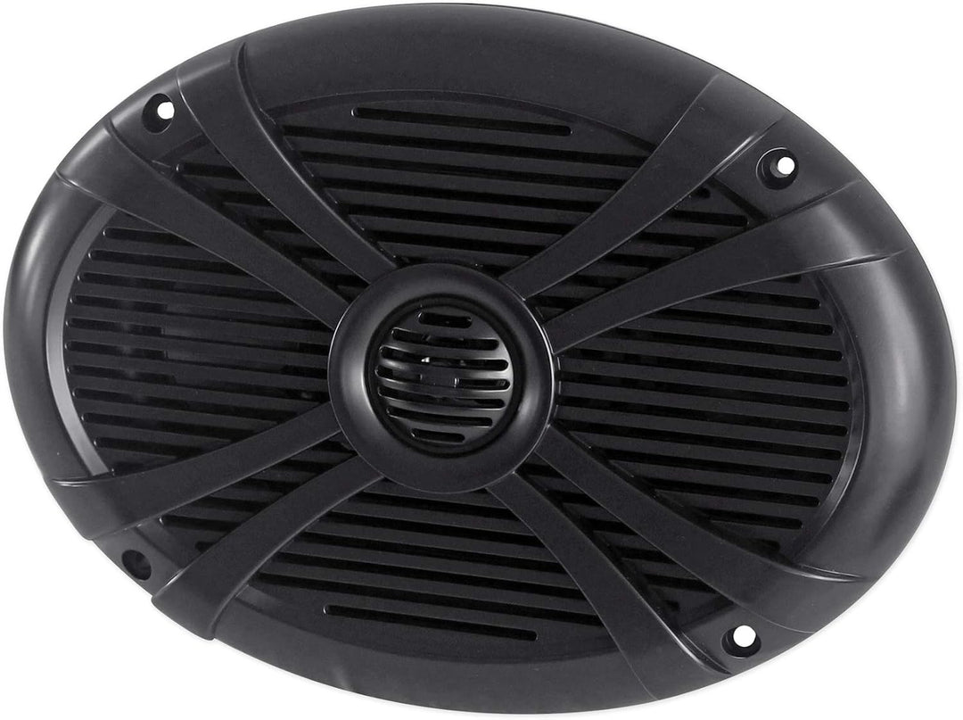 Rockville Rmc65b Paar 16,5 Zoll 600 Watt wasserdichte Boot-Lautsprecher 2-Wege schwarz, Titan, Hocht